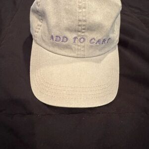 H&M Beige Embroidered Baseball Cap